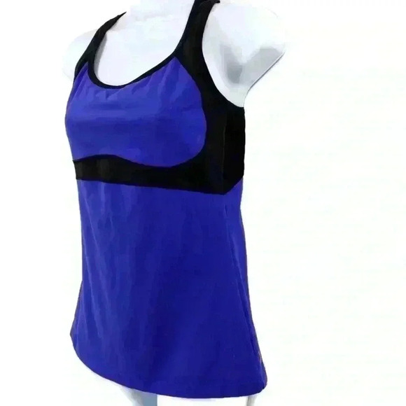 Lucy Razerback Criss Cross Back Mesh Tank Top M - Picture 2 of 13